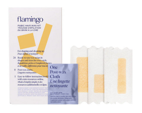 Flamingo Women's Pubic Hair Waxing Strips