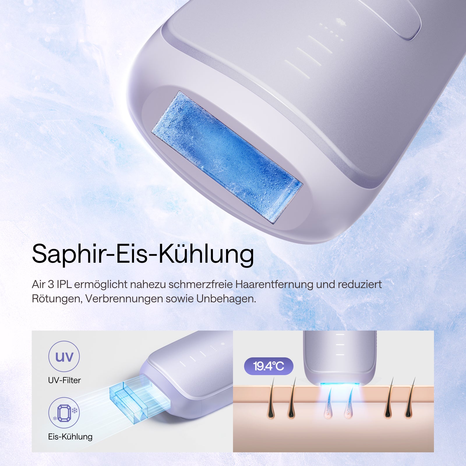 Ulike air 3 ipl-haarentferner-saphirkuehlung