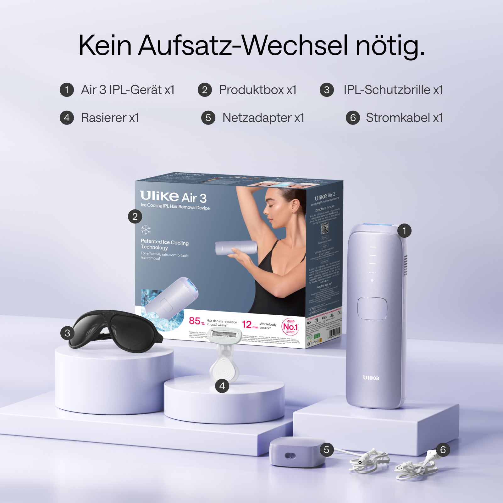 Ulike Air 3 Eiskühl-IPL-Haarentfernungsgerät für zu Hause